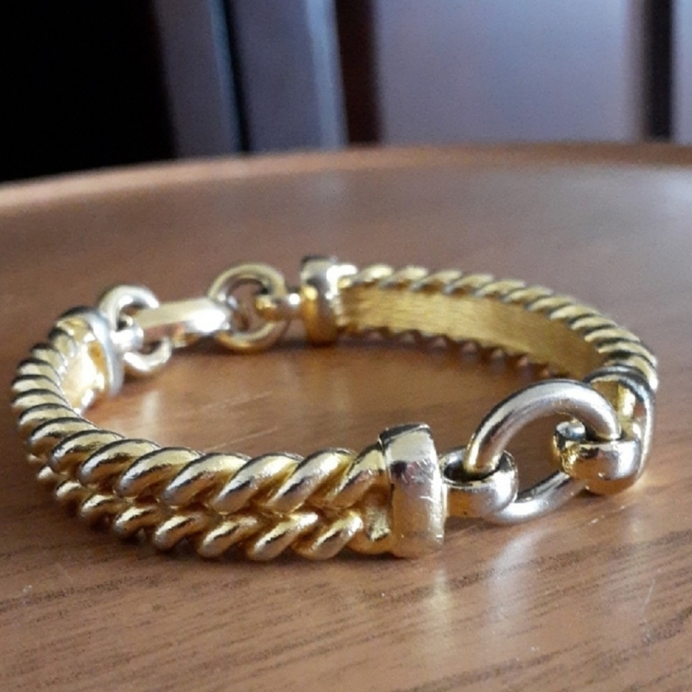 Dior Gold-Tone Twisted Chain Bracelet